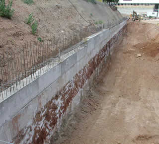 Waterproofing of retaining walls1