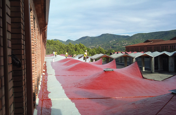 IMPERMEABILIZACIN DE CUBIERTA <br> Caves Codorniu en Sant Sadurn d'Anoia