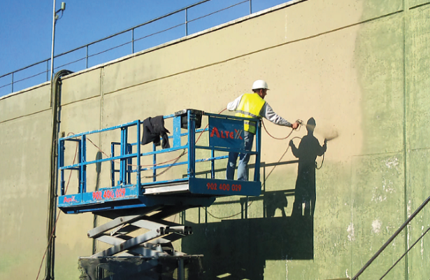 WATERPROOFING DRINKING WATER TANK <br> Water tank in Masquefa. Barcelona